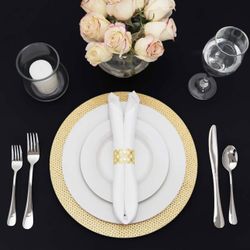 Cellini Dimond Chargers Set Of 4 