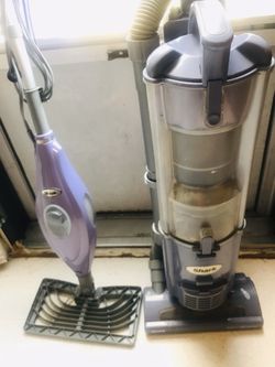 Shark navigator upright canister Vacuum & shark steam mop with one pad practically new! Store demos!