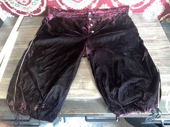 Halloween Costume Purple Renaissance Pants Pirate Pants