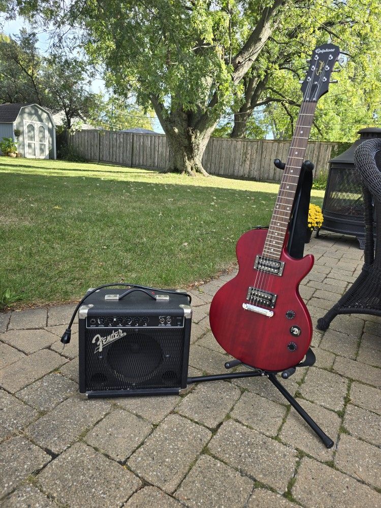 Epiphone Les Paul Special W/ Fender PR 241 Frontman Amp