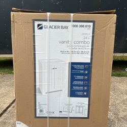 Glacier Bay 24.5in White Vanity Combo