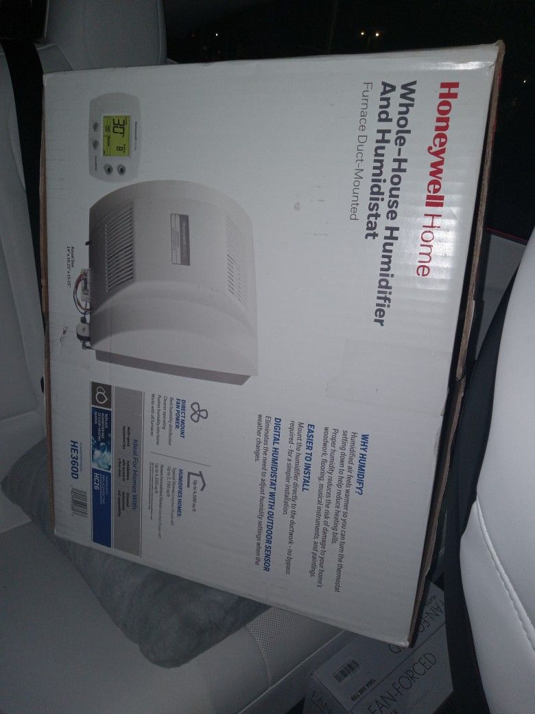 Honeywell Whole-house Humidifier And Humidistat