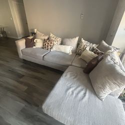 COUCH W/ Tables And Lamp , ETC