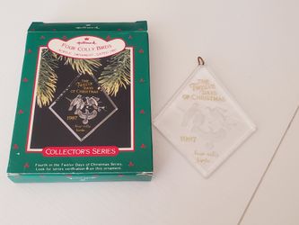 Vintage Hallmark Collector's Series 12 Days of Christmas Ornament Lot
