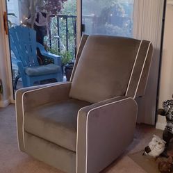 dark gray recliner