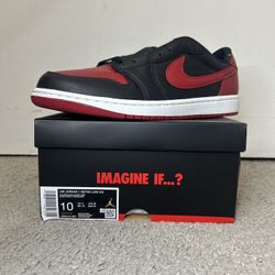 DS JORDAN 1 LOW OG BANNED SIZE 10
