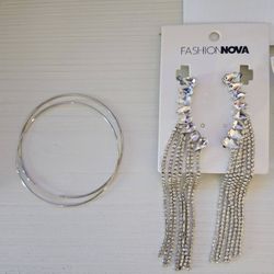 Dresses and earrings