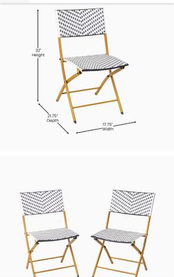 Set of 2 French Bistro/ Juego de sillas