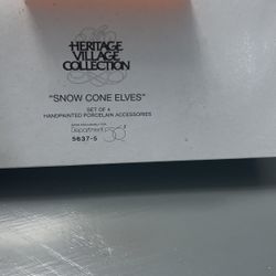 Snowcone elves department 56 N. Pole series