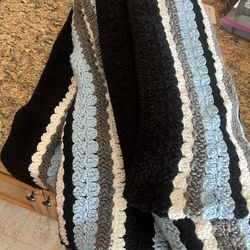 Crochet blanket 112” long x 68” wide