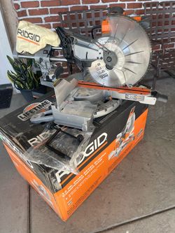 RIDGID 12-Inch Dual Bevel Sliding Compound Miter Saw