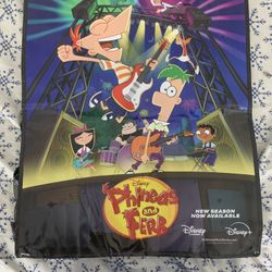 SDCC 2025 PHINEAS AND FERB SWAG BAG COMIC CON EXCLUSIVE DISNEY TOTE BACK PACK