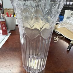 PLASTIC CLEAR VASE (23 cm Tall)- NEW- $6.00 Each