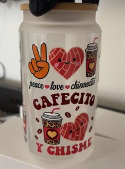 16oz Glass Tumbler Frosted Cup