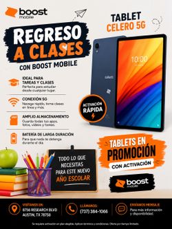 🎒 Tablet Celero 5G en promoción