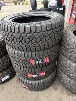 35X12.50R20 SET OF 4 OFF ROAD TIRES WITH INSTALLATION AND BALANCING