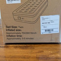 Brand new twin air mattress