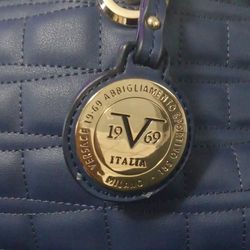 Versace Hand Bag  Navy Blue 