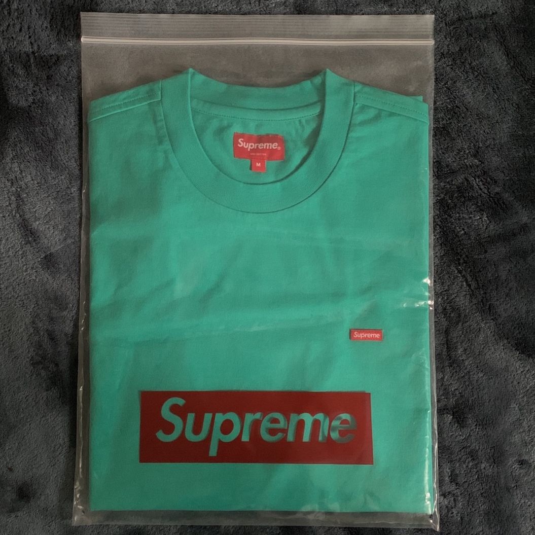 Supreme Small Box L/S Tee (SS21) Teal