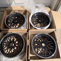 22’s 3 piece staggered rims