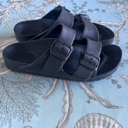 Birkenstock Black PVC Slides Sz EUR 38