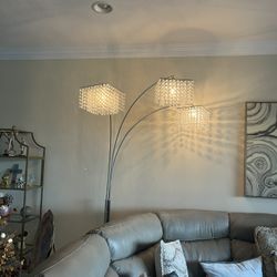 Christal Floor Lamp  Like New 