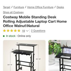 Mobile Standing Desk 