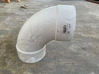 PVC Pipe Fitting 4 In Long Turn