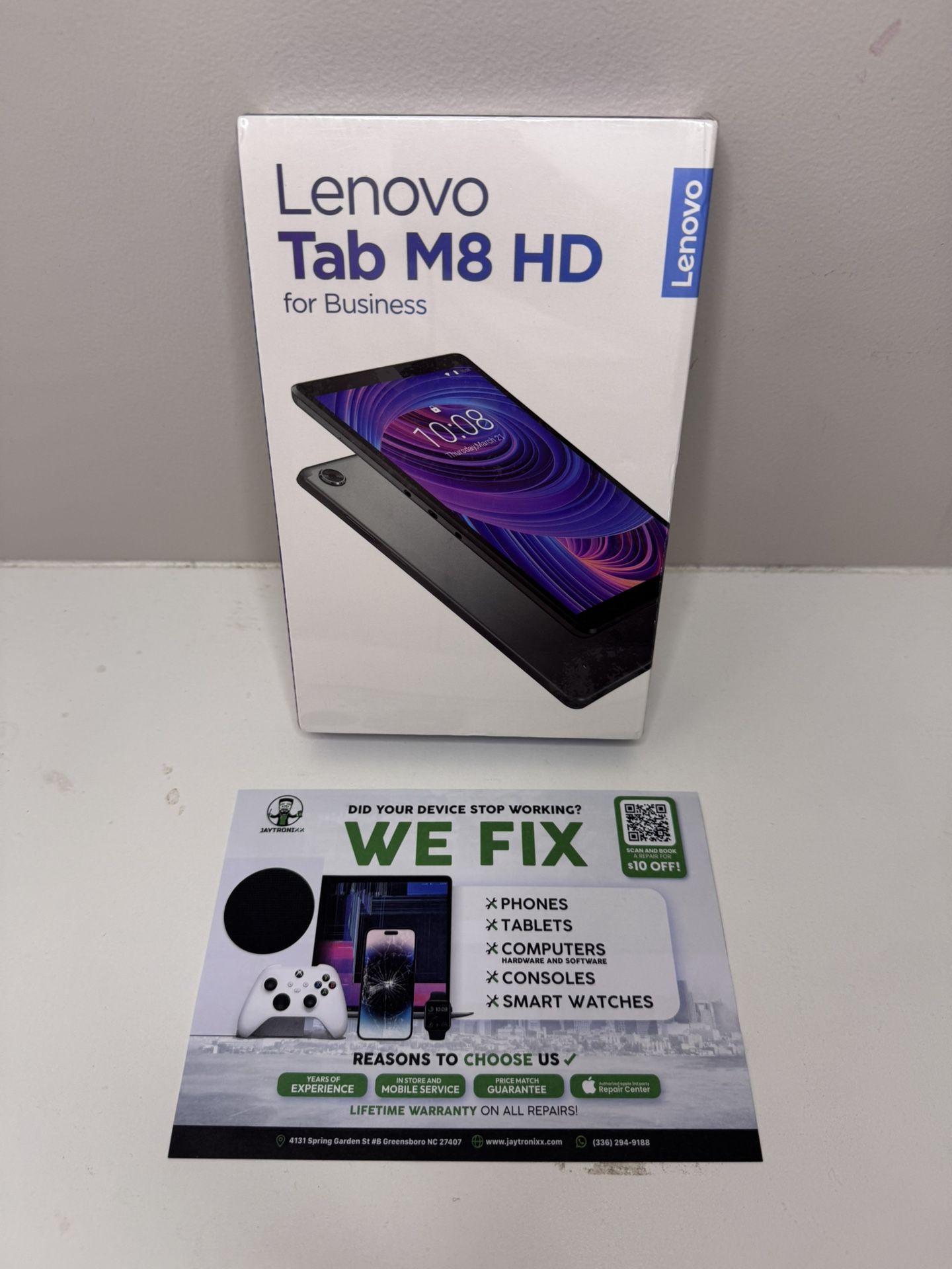 Lenovo Tab M8 (HD Android Tablet, 16GB, Slate Black). BRAND NEW SEALED