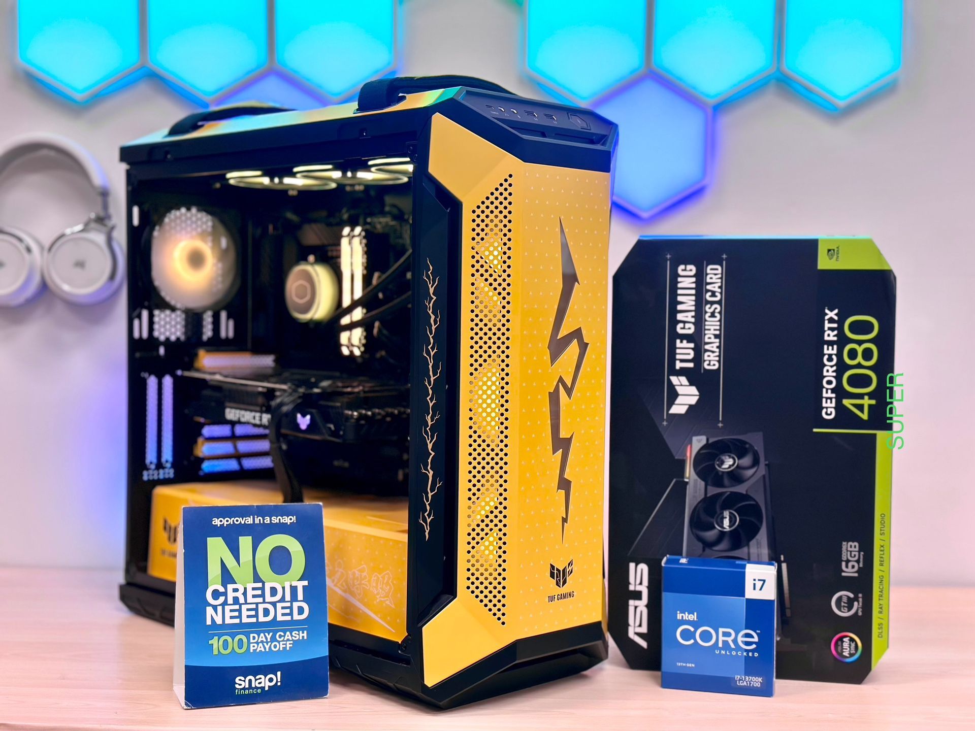 🦊 FOX 36 🦊 NO CREDIT NEEDED 🦊 FOX CUSTOM GAMING PC | RIG | DESKTOP | COMPUTER | INTEL I7-13700KF | NVIDIA RTX 4080 SUPER |32 GB DDR5 RAM |1 TB SSD.