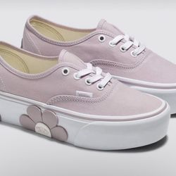 Vans Stackform Lavender Flower Vans Size 7.5 Woman's New