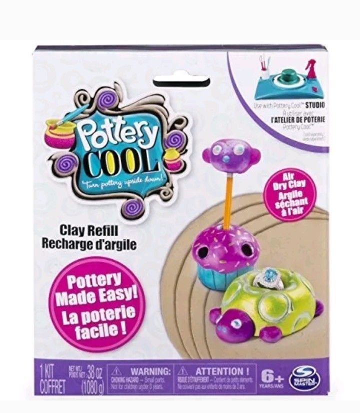 Cool Maker Pottery Clay Refill Pack Kit by Spin Master, NEW
