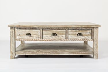 Artisan's Craft Washed Grey Cocktail Table