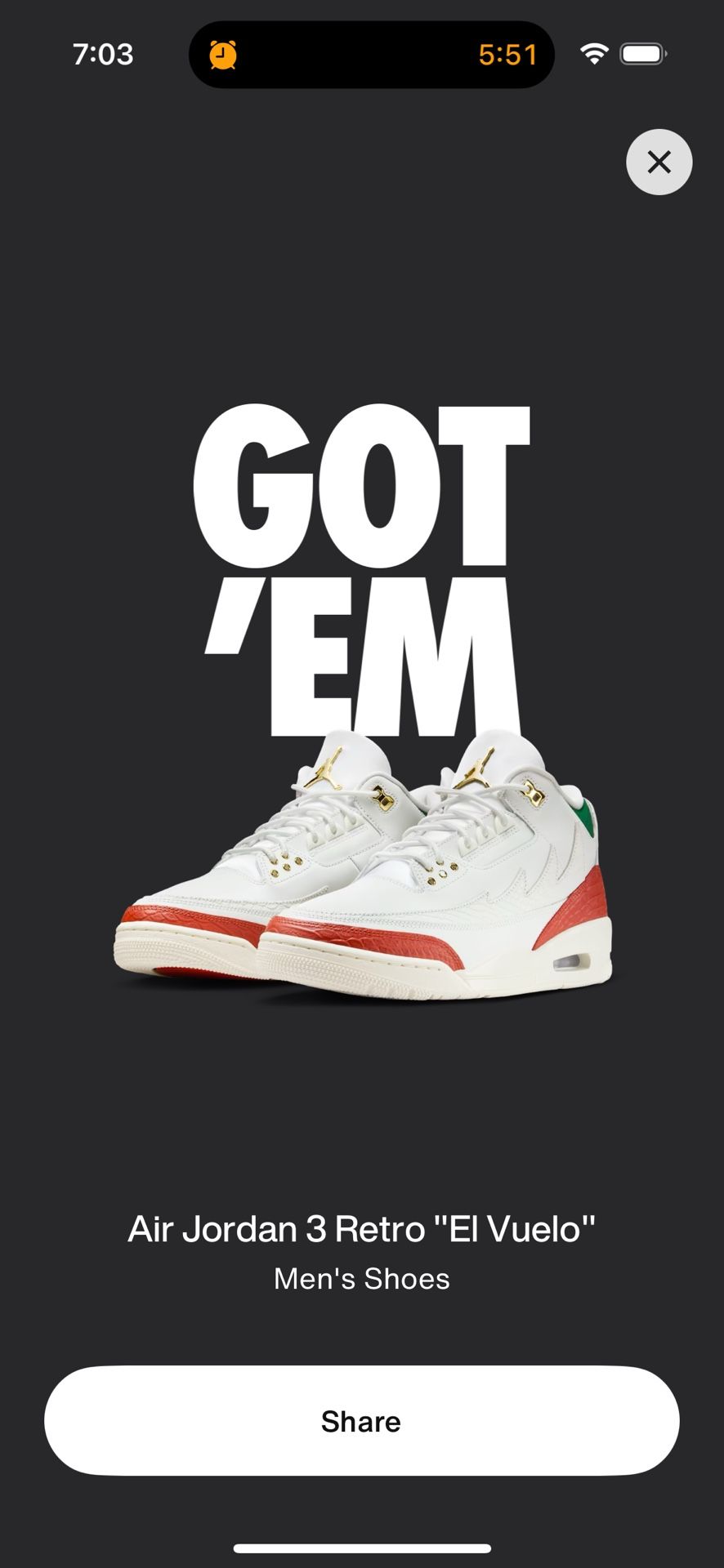 El Vuelo Jordan 3 
