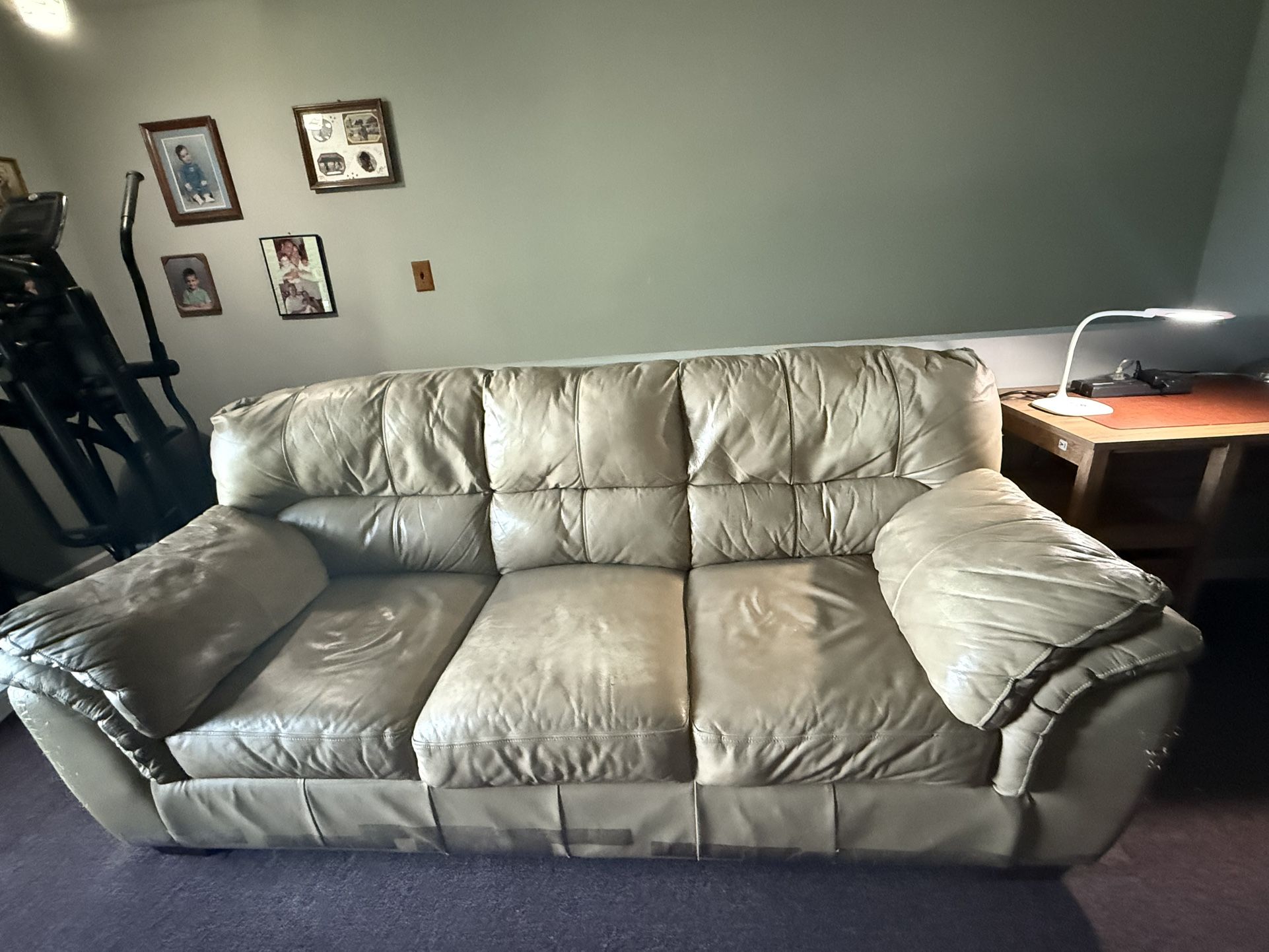Leather couch