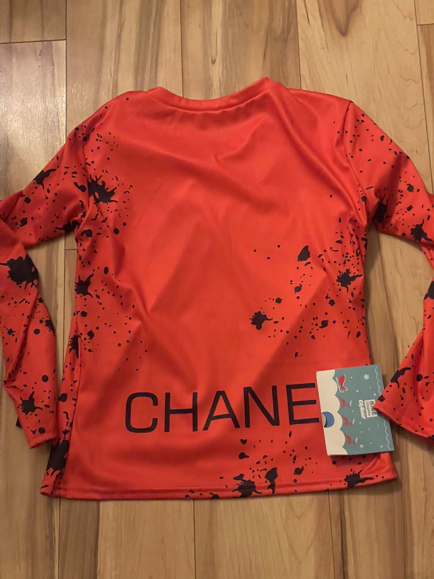 Coco Red Polyester Shirt Medium Used Women 