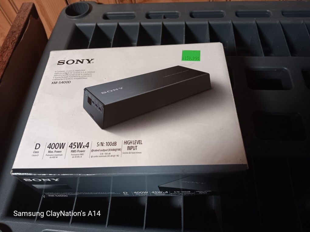 Sony 4 channel class d amplifier car audio * *New*