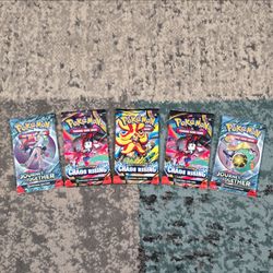 Pokemon booster packs.