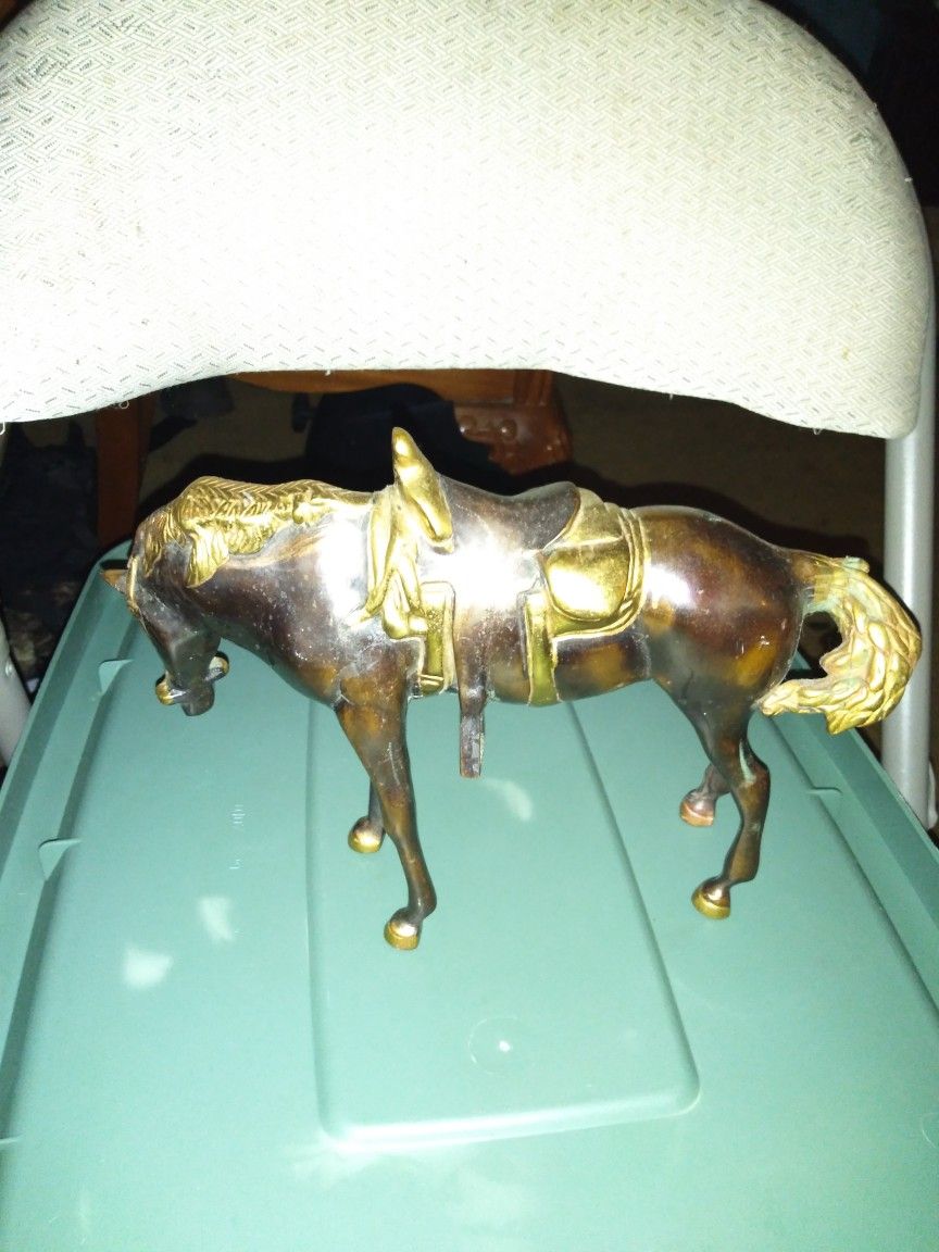 For Sale Brass Small Horse Statue