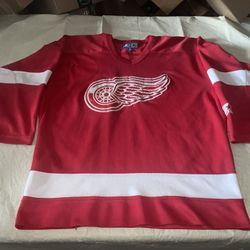 1984–1987 Detroit Red Wings Starter Vintage Men Medium Jersey Factory Error Rare