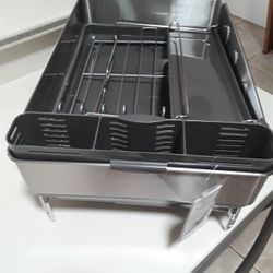 Simplehuman Steel Dish Rack W/wine Glass Holder  In Weeki Wachee Spring Hill