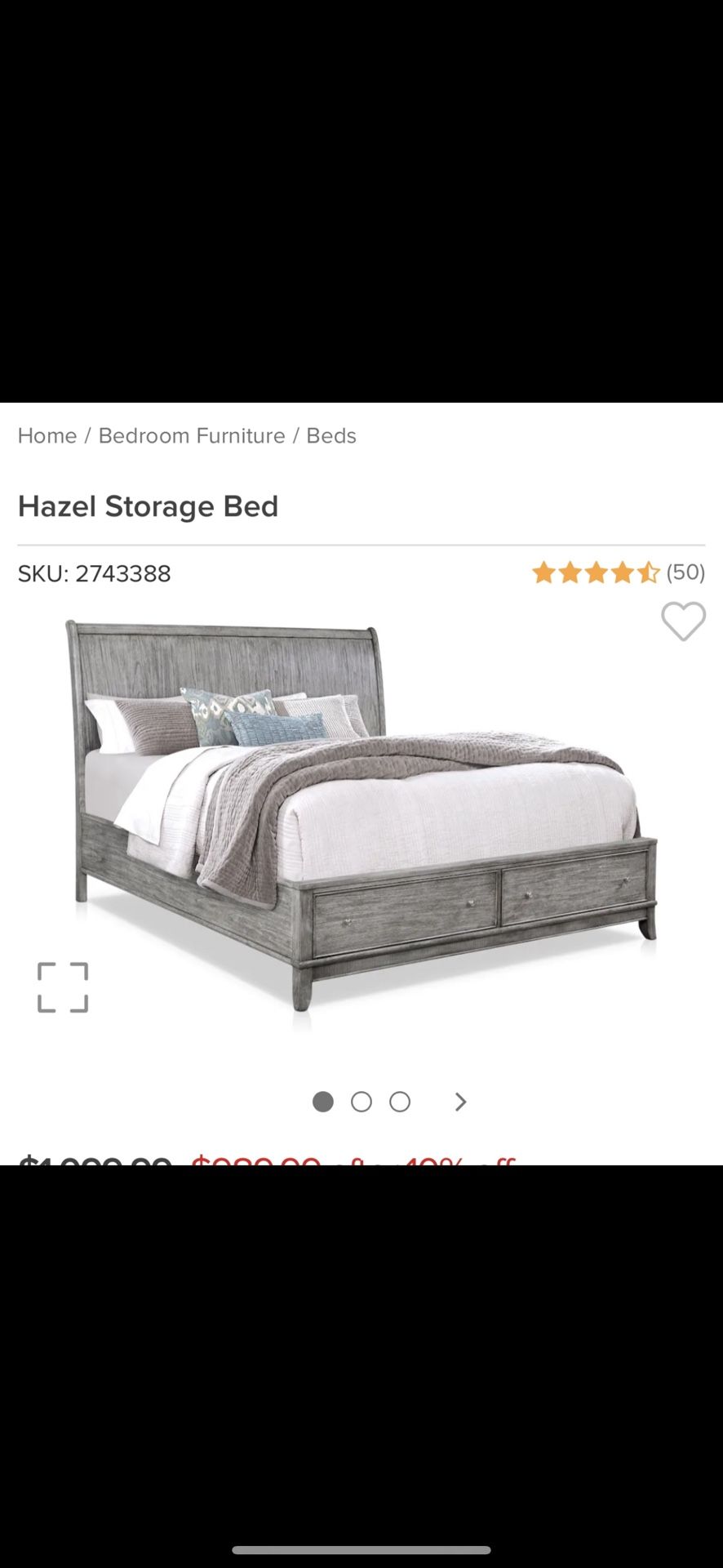 Queen Sized Storage Bed 