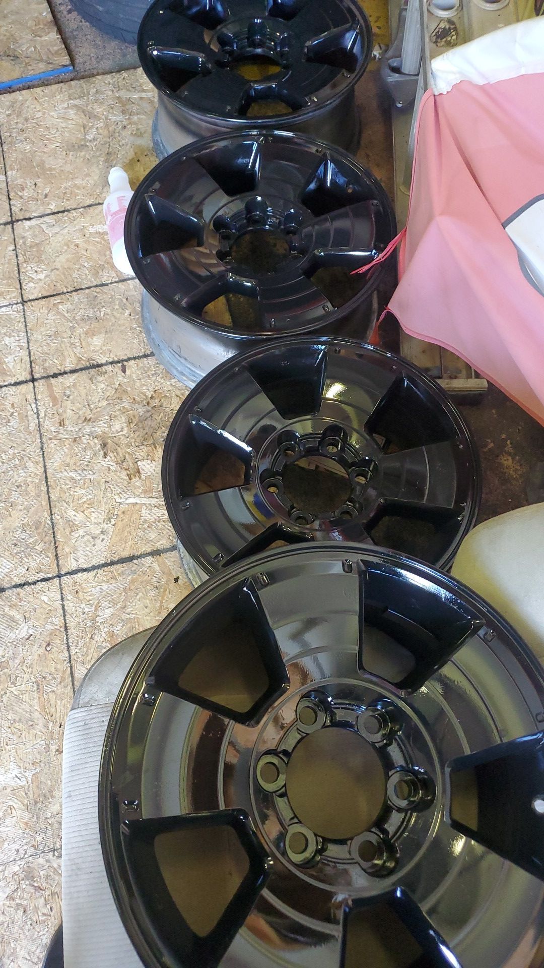 Olms new black wheels for toyota tacoma o nissan armada