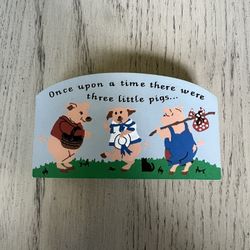 Cat's Meow Village Once upon a time there were three little pigs... #3974