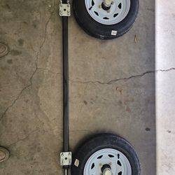 TRAILER WHEELS & AXLE (1,150#)