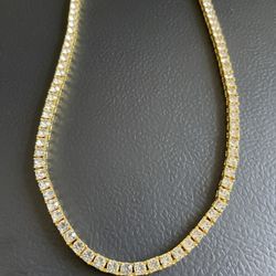 Gold Plated Diamond Chain 