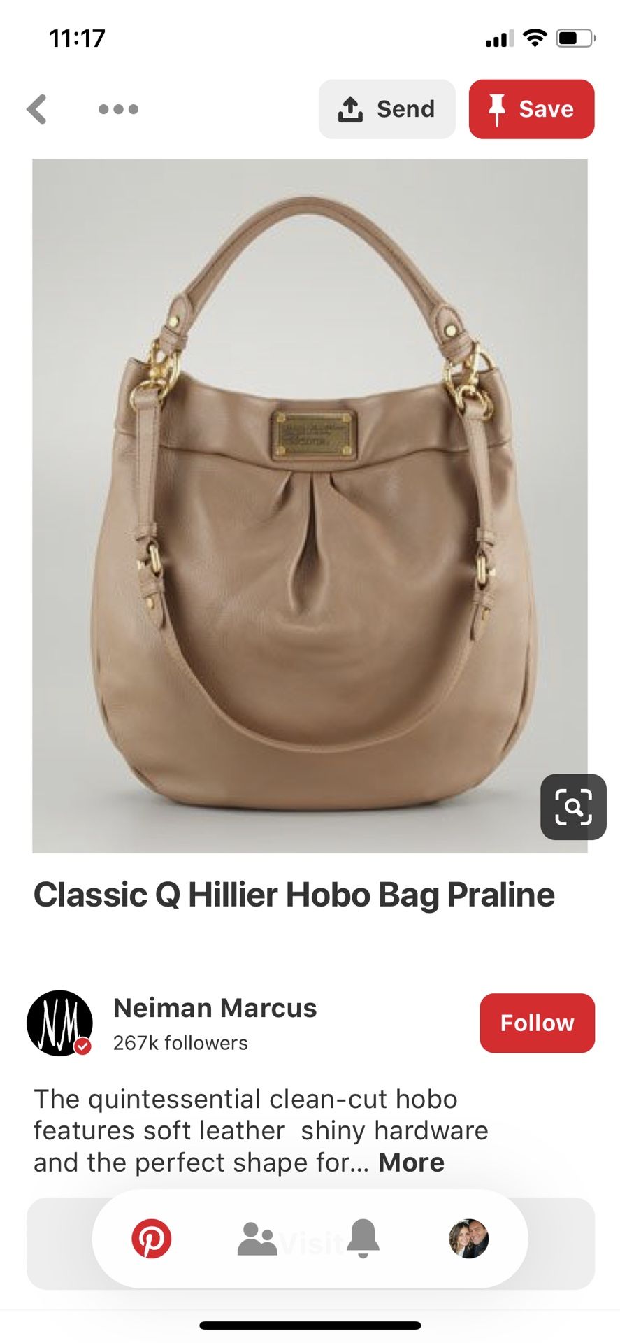 Marc Jacobs Classic Q Hobo handbag