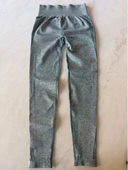 Gymshark Women's Seamless Athletic Leggings - Green Heather