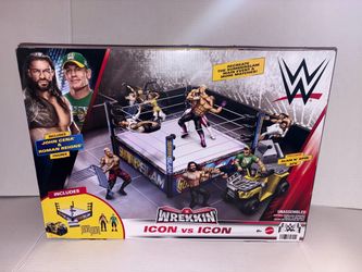 Wrekkin' Icon vs Icon Ring Playset [Includes: John Cena & Roman Reigns]