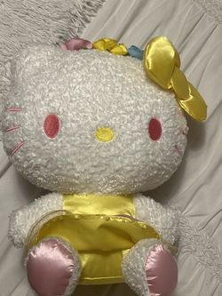 Fluffy Hello Kitty Plush Doll